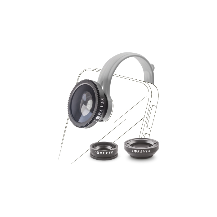 FOREVER 3IN1 SET OF LENSES FOR SMARTPHONES SL-100