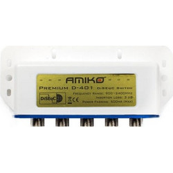 AMIKO 4 PORT DISEQC SWITCH D-401