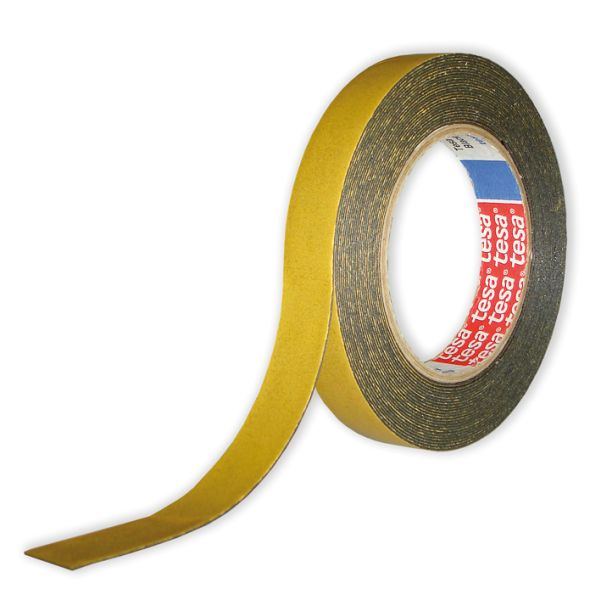 Tesa 51965 - Double Sided Black Tape 2mm x 50m
