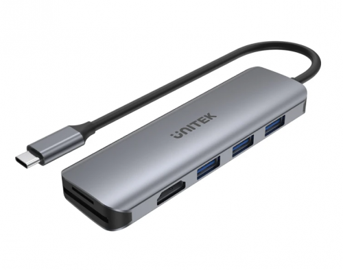 Unitek H1107F Type-C Hub 3x USB3.1 HDMI/SD
