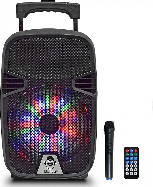 iDance Groove214N Portable Karaoke Speaker with 1 Wireless Microphone
