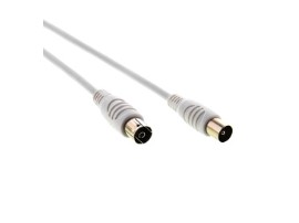 AV:link Coaxial Flyhead M-F 2.0M White 112.012UK
