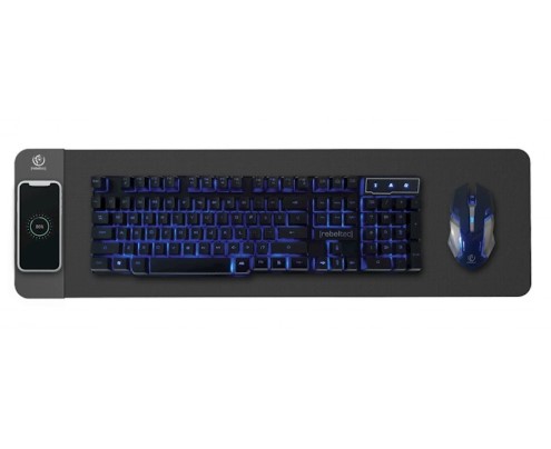 Rebeltec QI 10W wireless charger with mouse pad W400 High speed black
