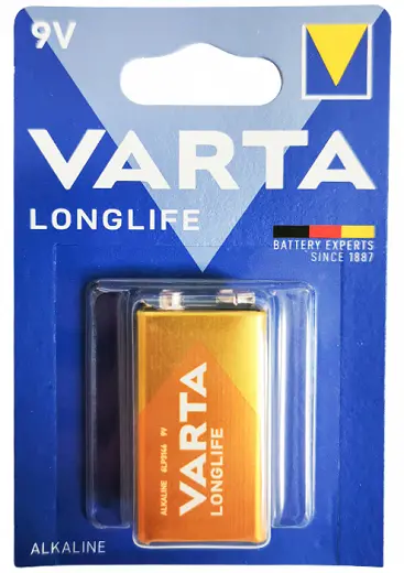 VARTA ALKALINE 9V BATTERY 1PC