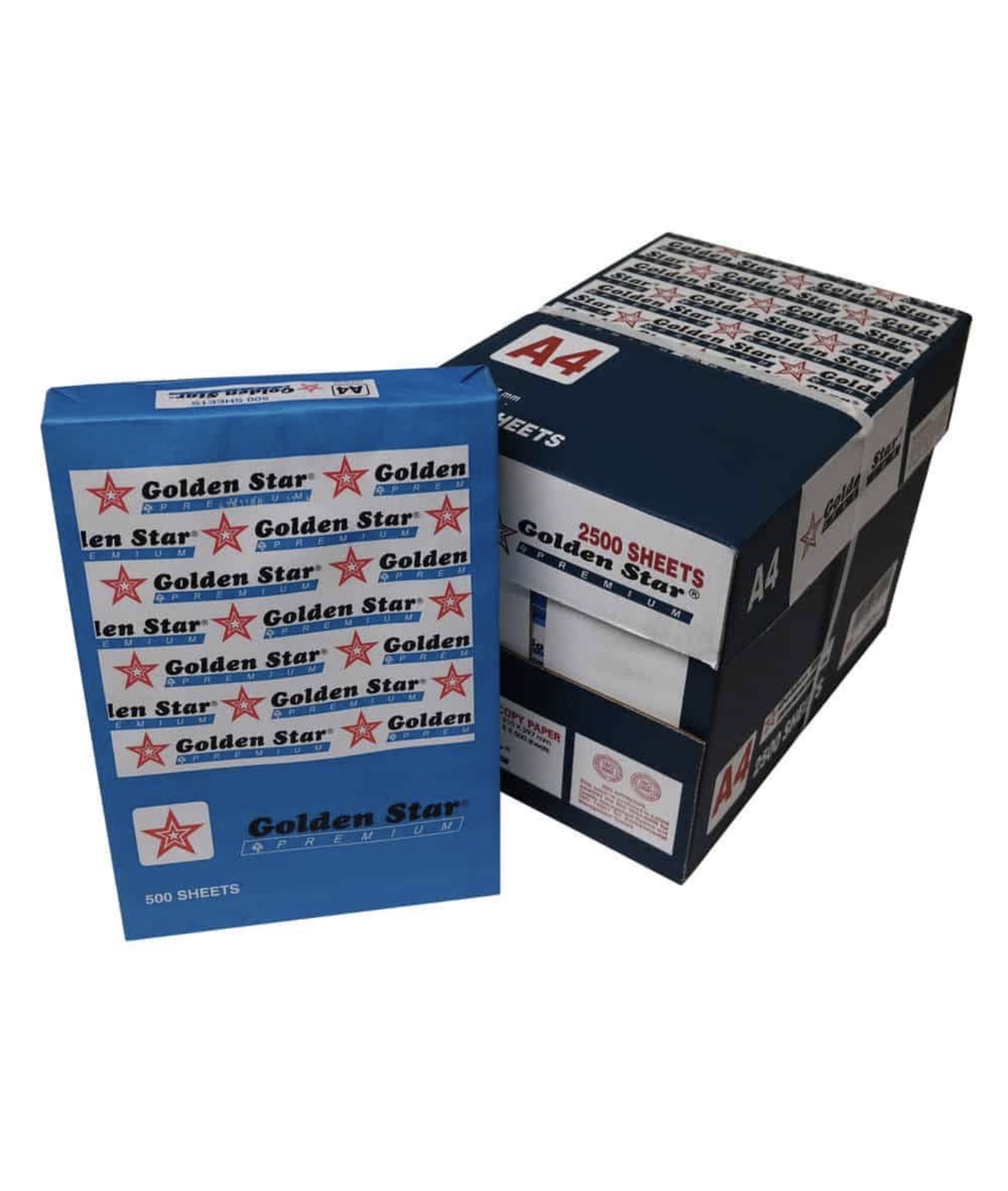  A4 COPY PAPER - 80G (1 BOX - 5 PACKS OF 500 PAGES)